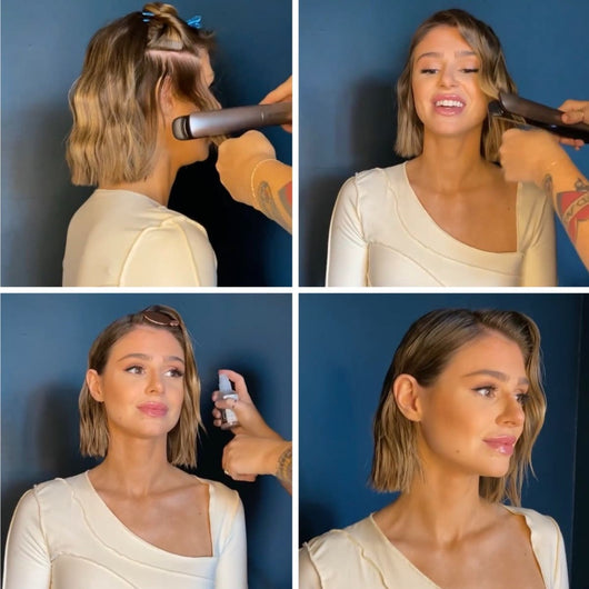 How To: Textured Wet Look with a Side Part